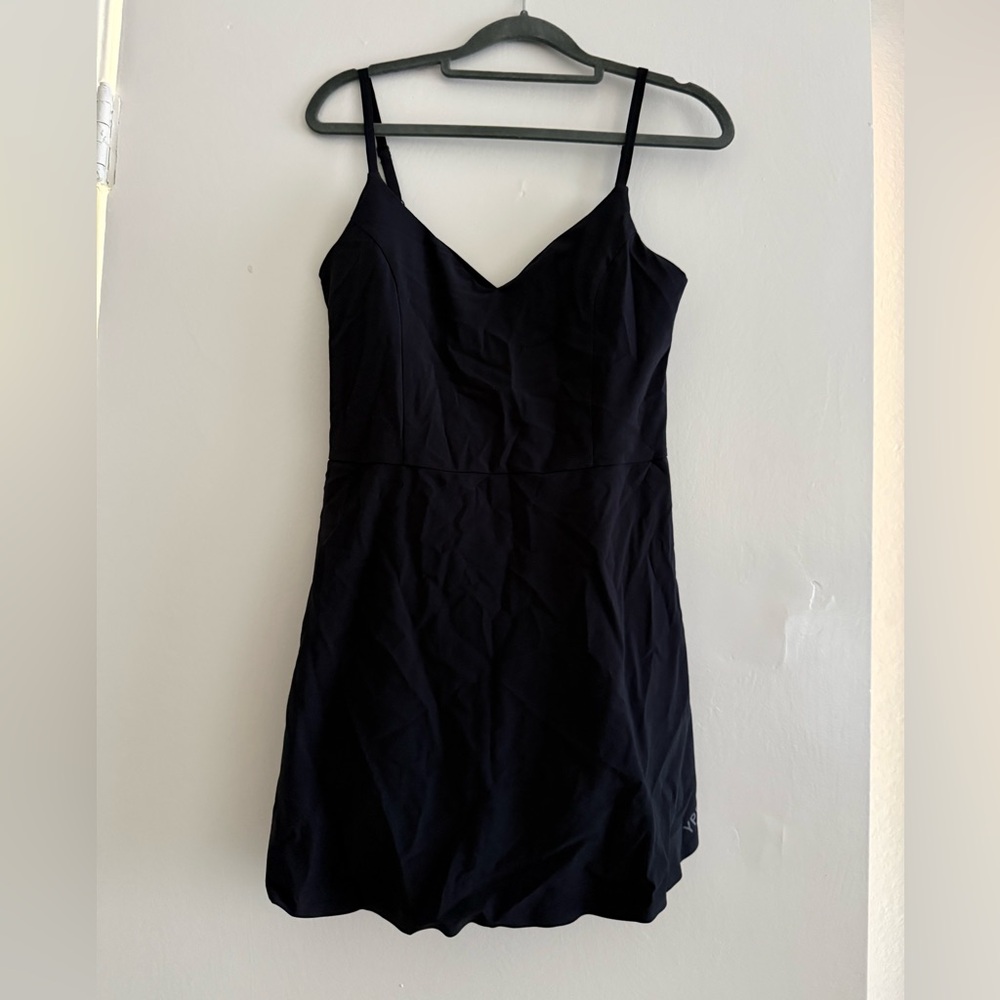 Black Mini Slip Dress with Spaghetti Straps